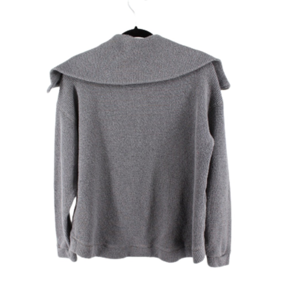 Sweaty Betty Boucle Half Zip Sweatshirt Womens US 6 Gray Cozy Pullover Sweater - Picture 2 of 6